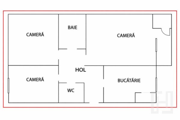 Apartament 3 camere decomandate, etaj 1, in Zorilor, zona Pasteur