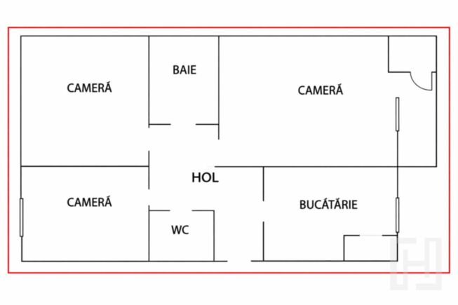 Apartament 3 camere decomandate, etaj 1, in Zorilor, zona Pasteur